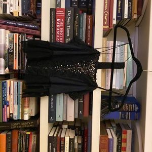 VINTAGE FREE PEOPLE LACE & GEMSTONE TOP